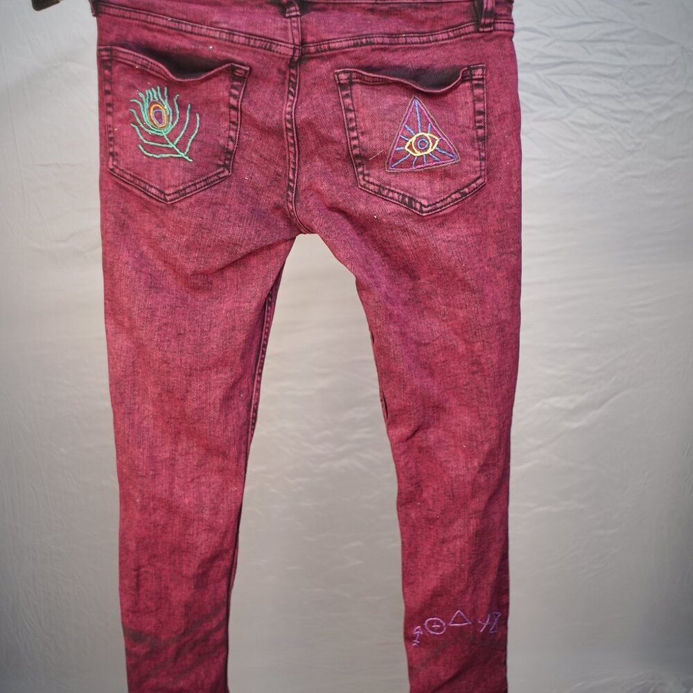 Ht Denim Embroidered skinny Jean